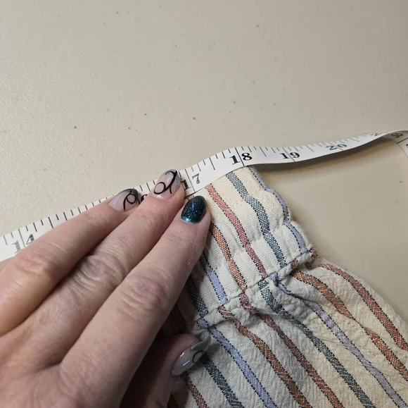 Striped Shorts, Cream/Orange/Blue/Green XL - Picture 6 of 6